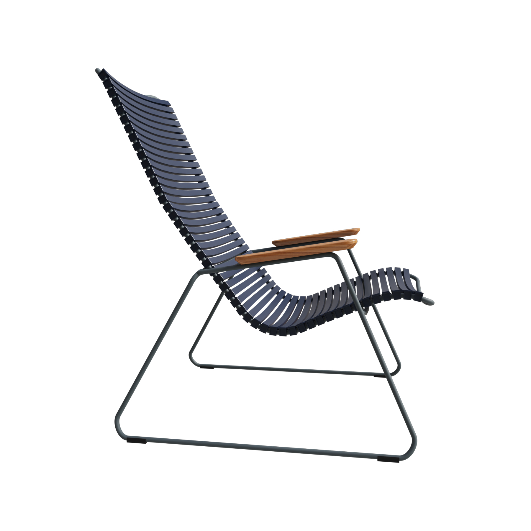 Lounge Chair Click mit Bambusarmlehnen, 10811-9118