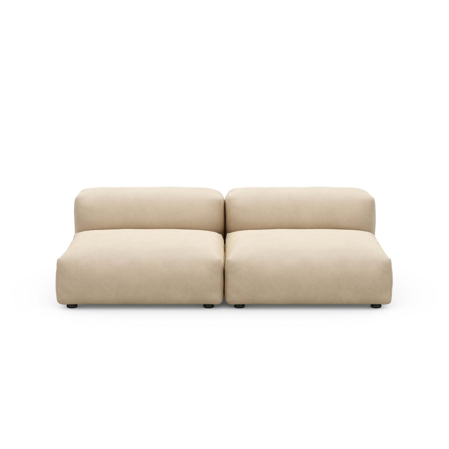 Two Seat Lounge Sofa M Canvas Sand