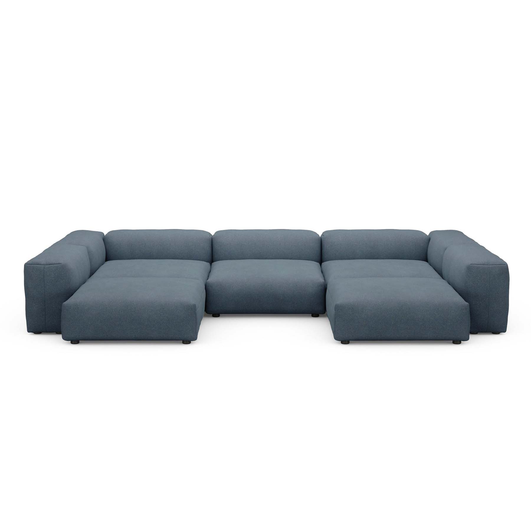 U-Shape Sofa L Pique Dark Blue