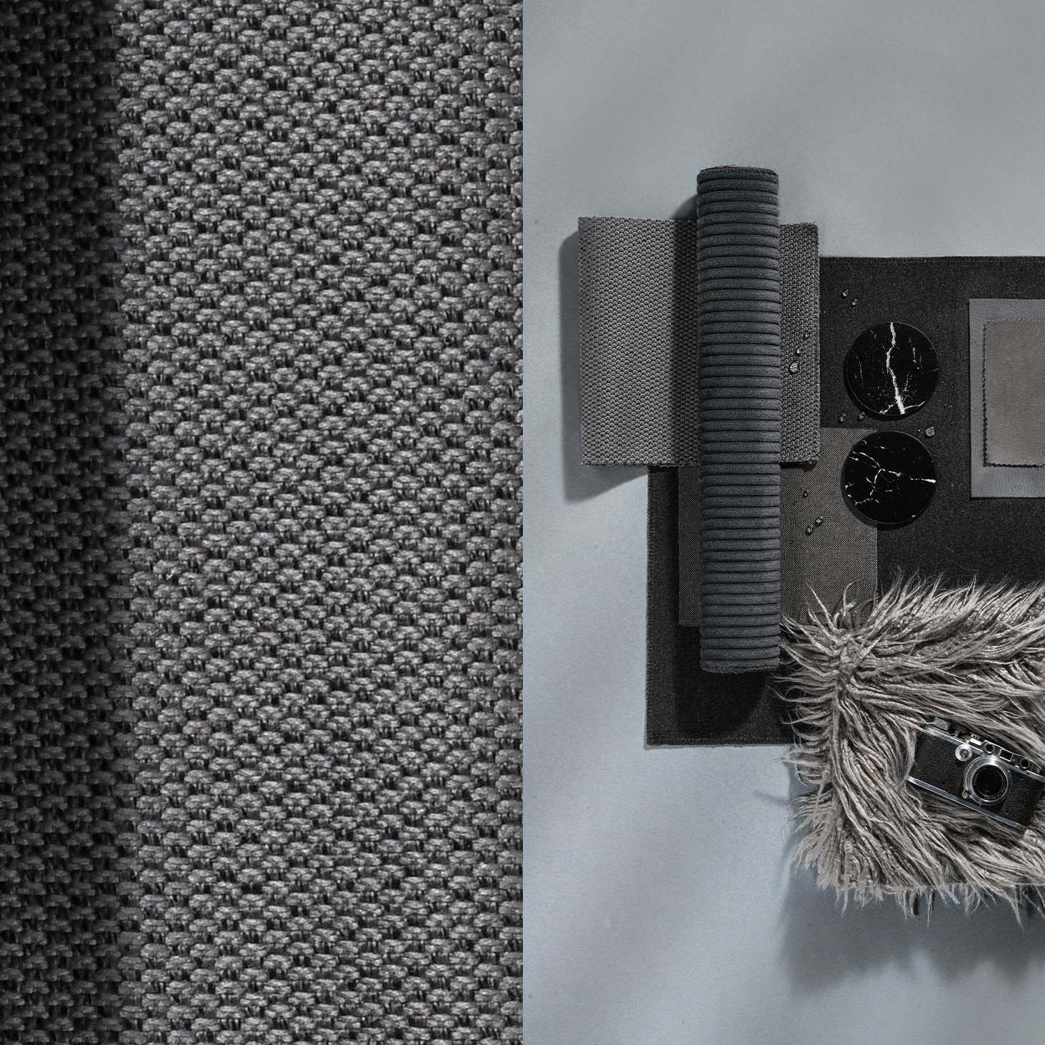 U-Shape Sofa L Knit Dark Grey