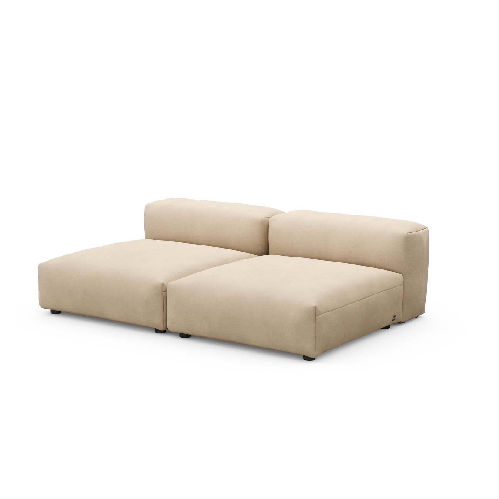 Two Seat Lounge Sofa L Canvas Sand