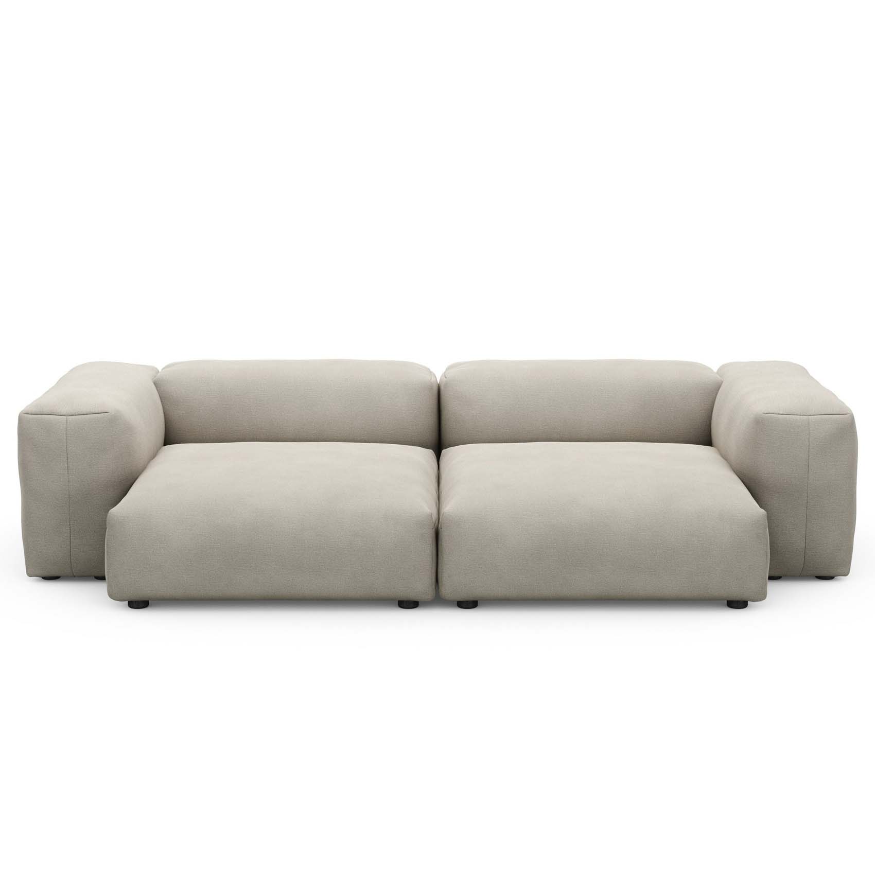 Two Seat Sofa L Linen Stone