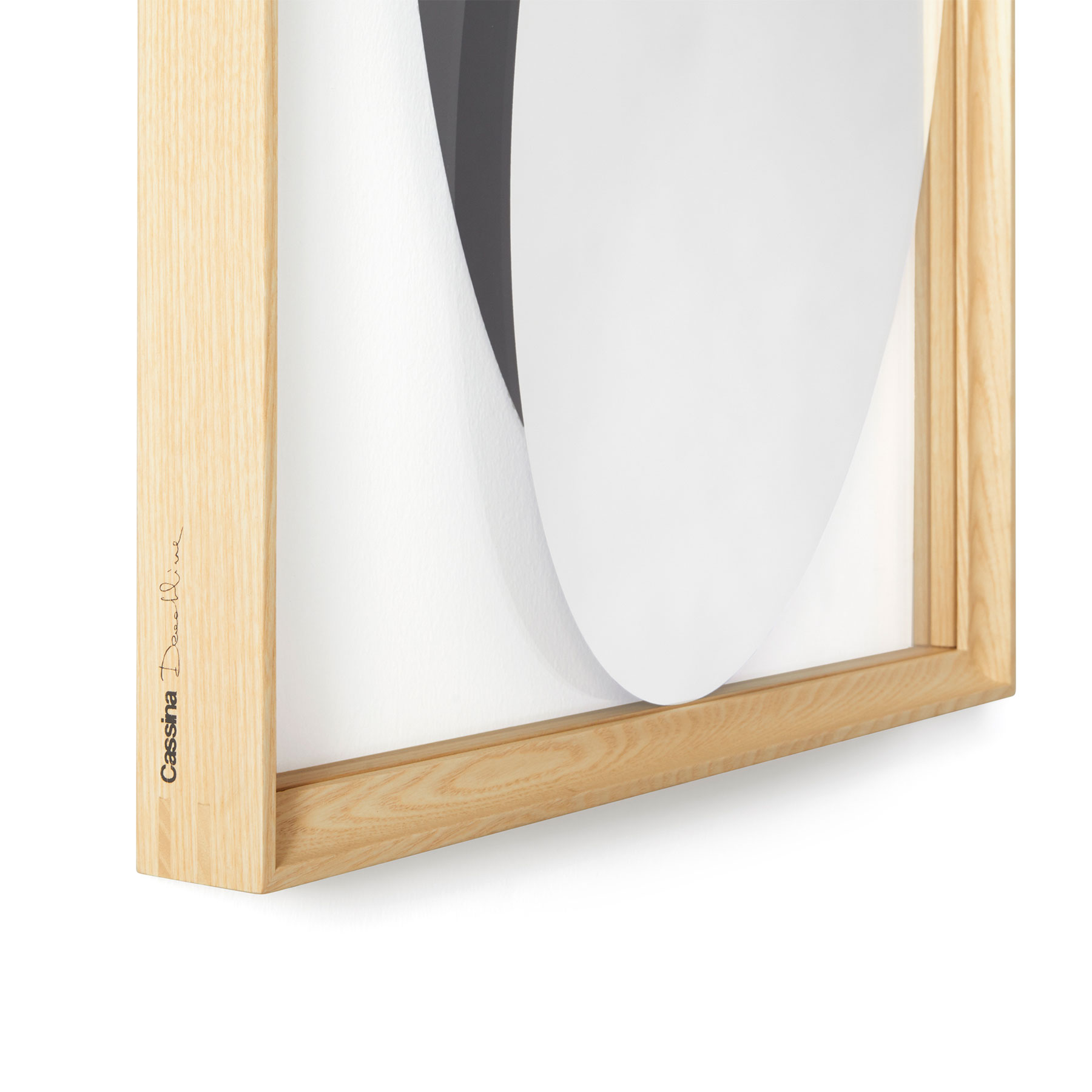 Spiegel Deadline 15 Rahmen Esche Schwarz 50 x 70 cm