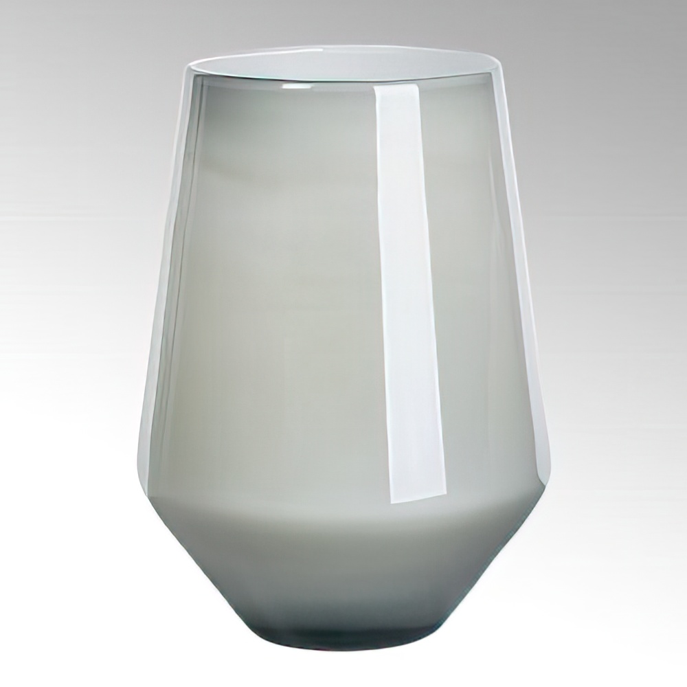 Vase Como in Blaugrau/metallic - 17413