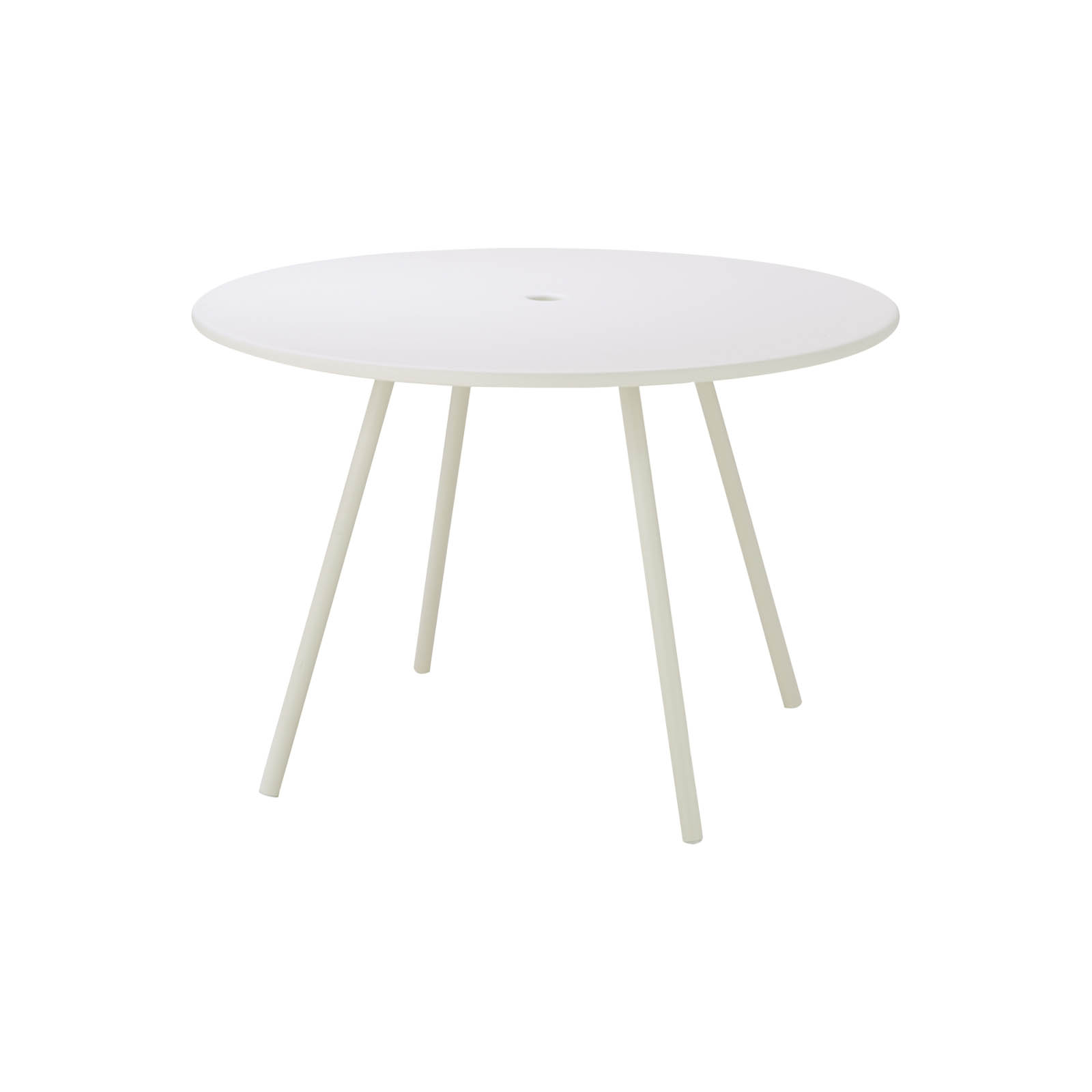 Area Tisch Durchmesser 110 cm aus Aluminium in White