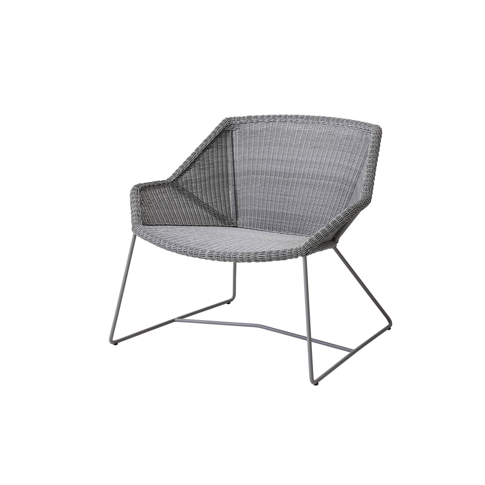 Breeze Loungesessel aus Cane-line Weave in Light Grey