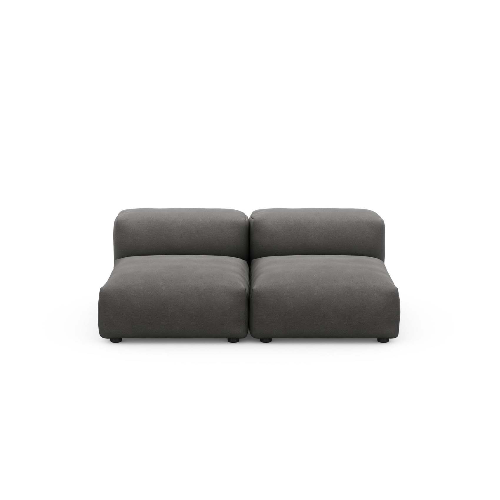 Two Seat Lounge Sofa S Linen Anthracite
