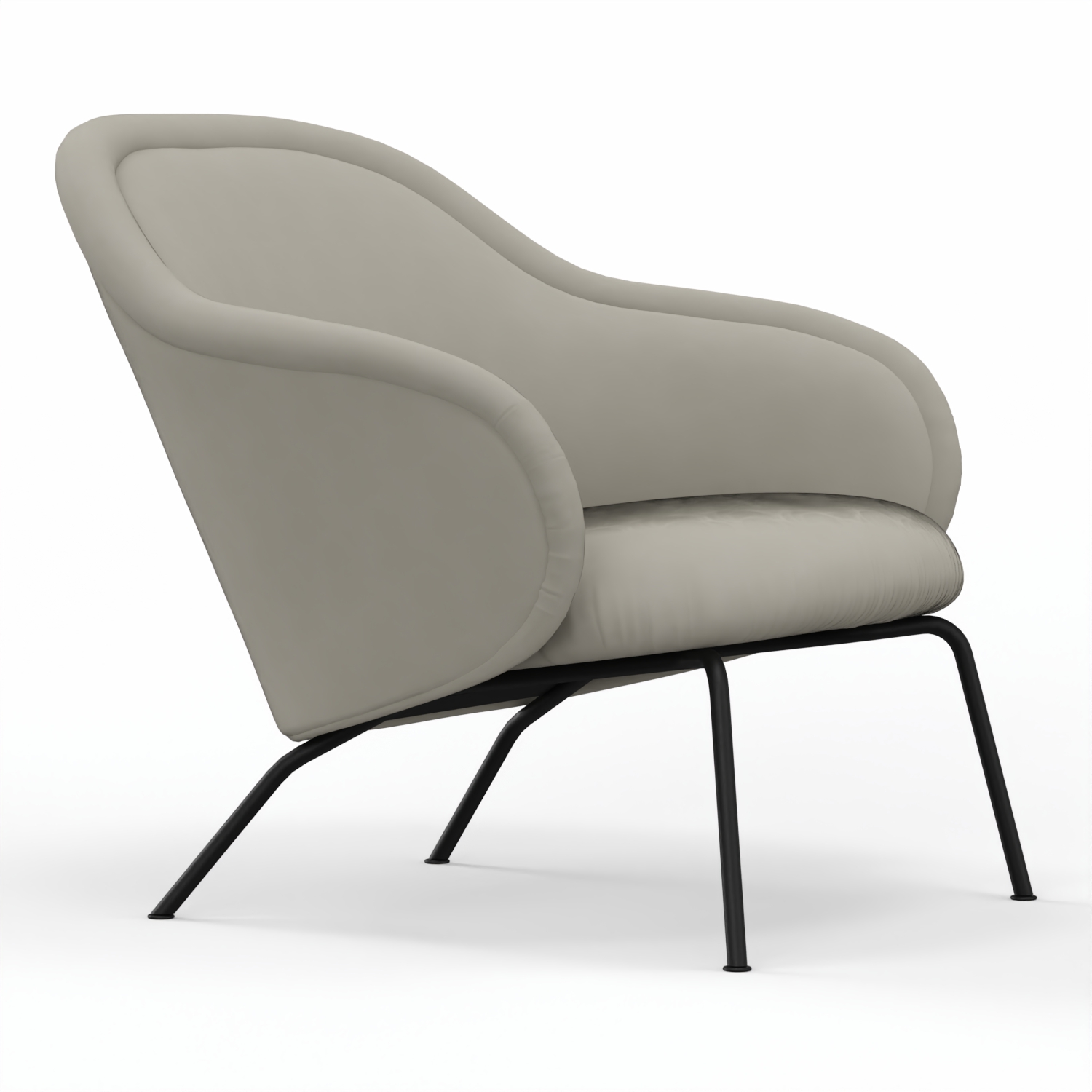 Ona Lounge Chair Low Back, Sahara, Gestell 1.8