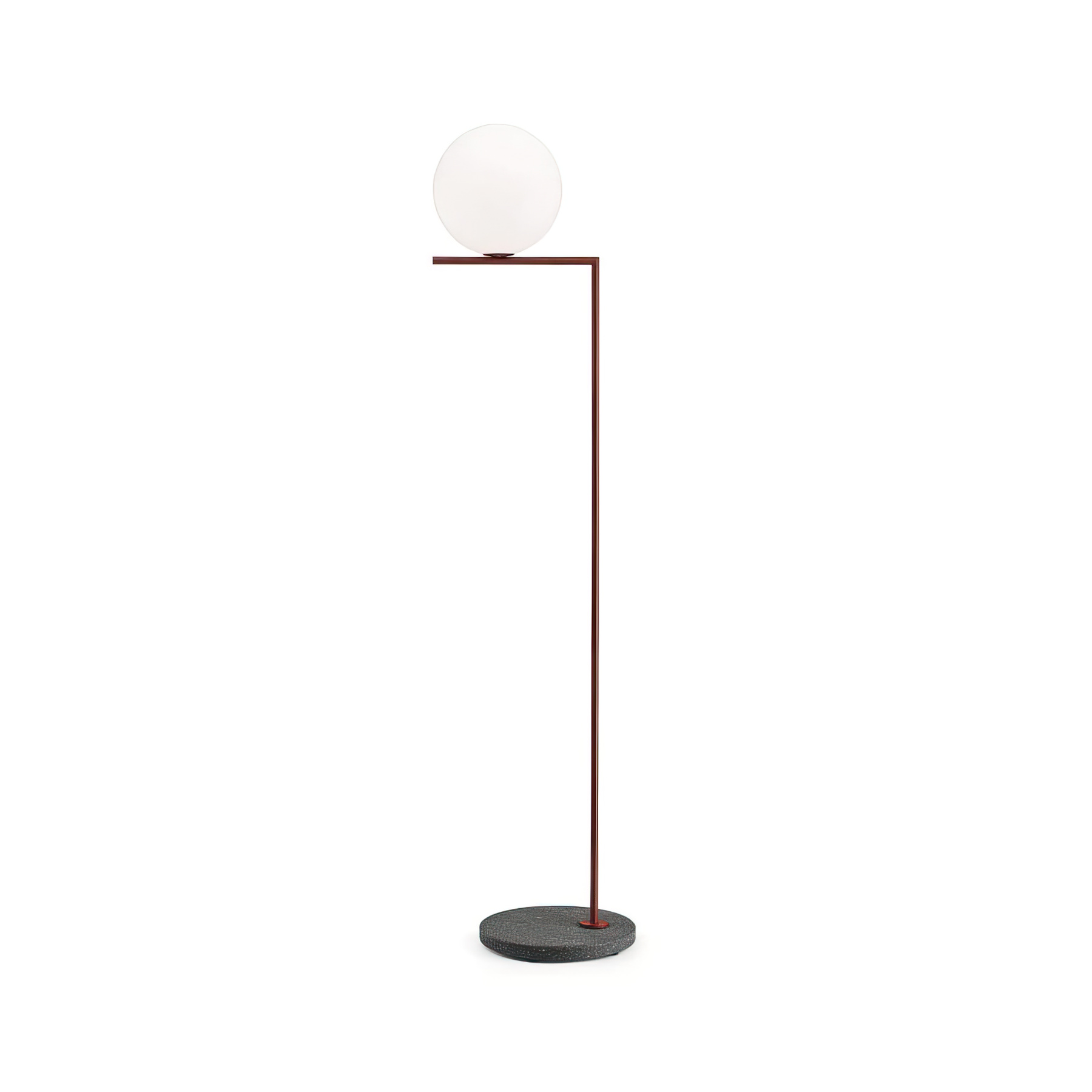 Stehlampe IC F2 Outdoor H 1852 mm Burgundy Red/Black Lava