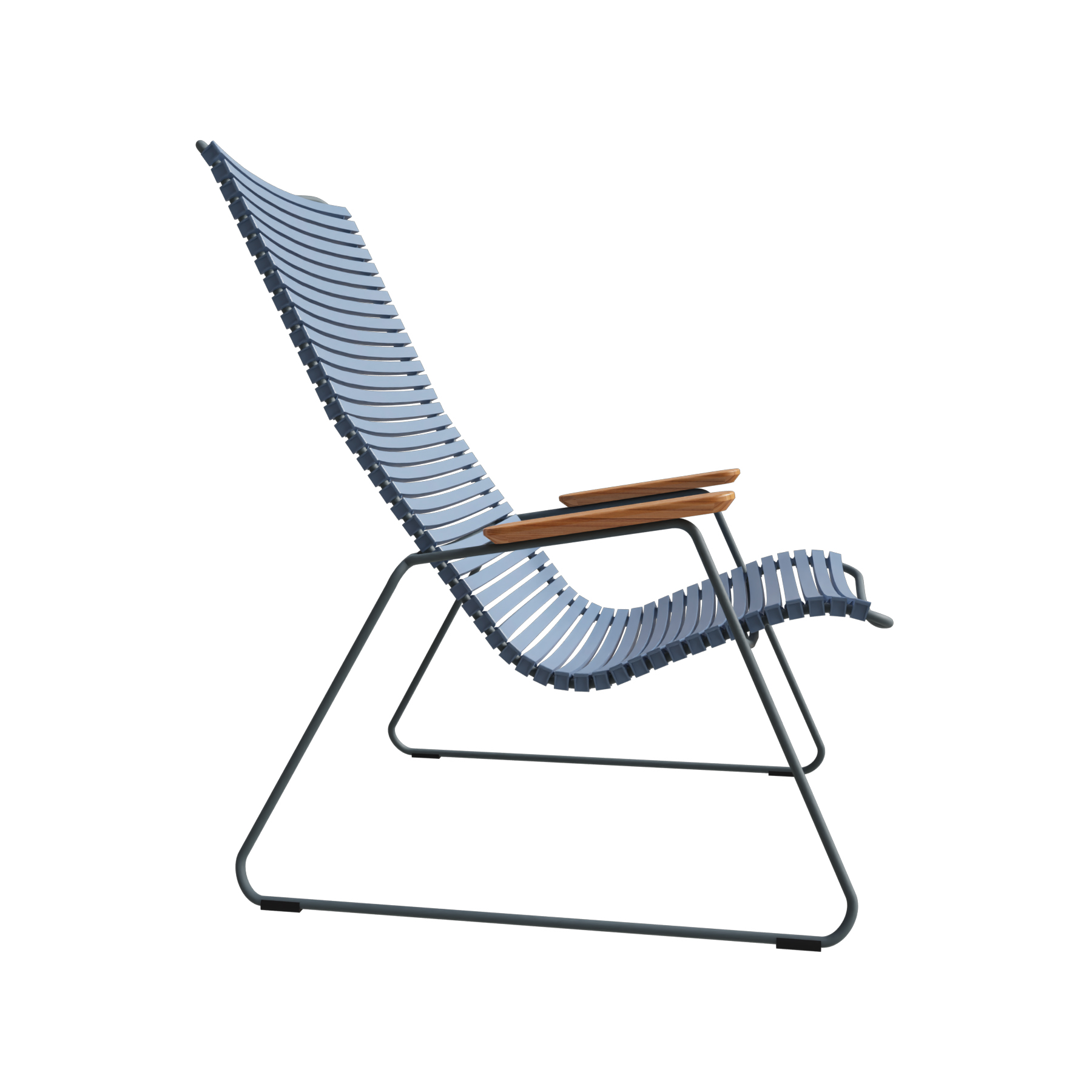 Lounge Chair Click mit Bambusarmlehnen, 10811-8218