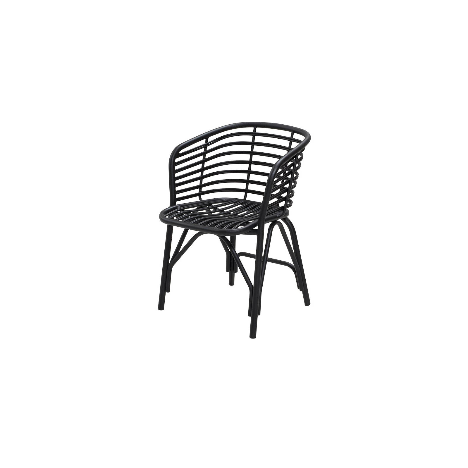 Blend Stuhl aus Aluminium in Lava Grey