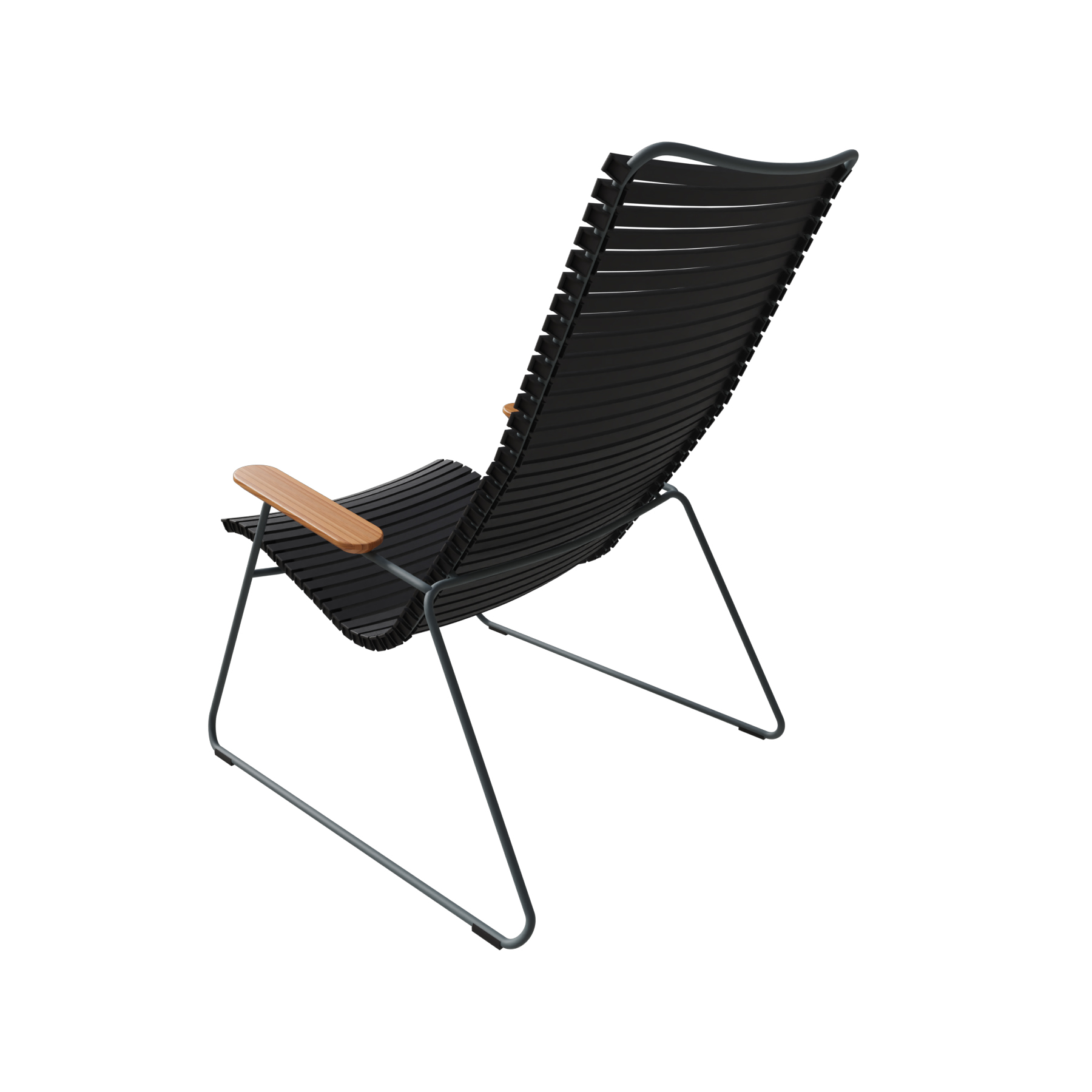 Lounge Chair Click mit Bambusarmlehnen, 10811-2018