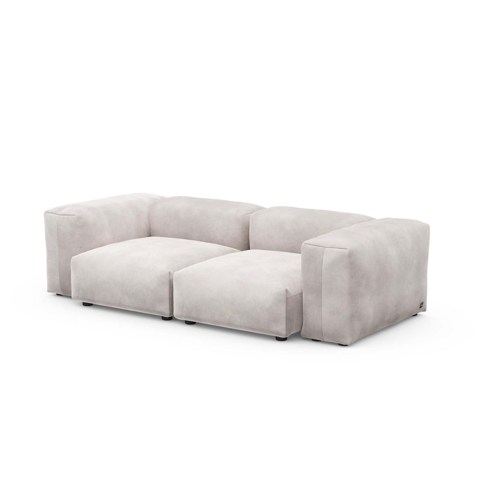 Two Seat Sofa S Velvet Light Grey