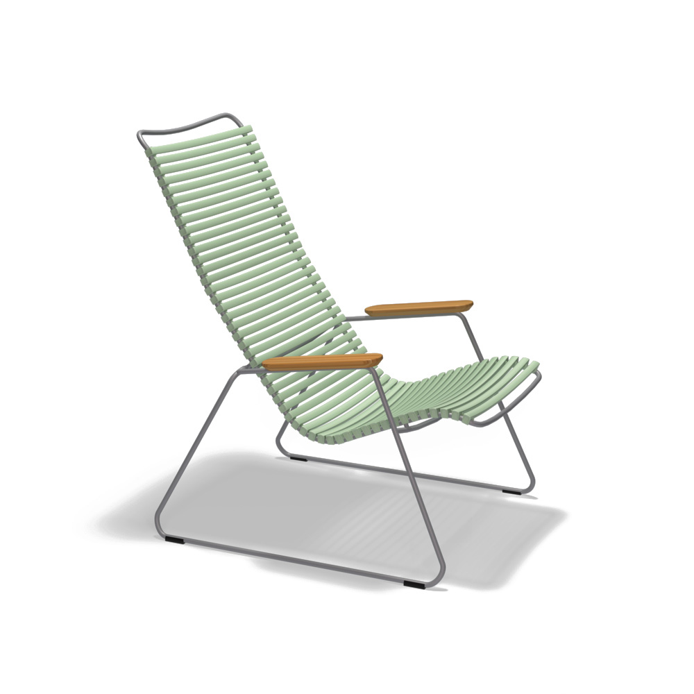 Lounge Chair Click mit Bambusarmlehnen, 10811-7618