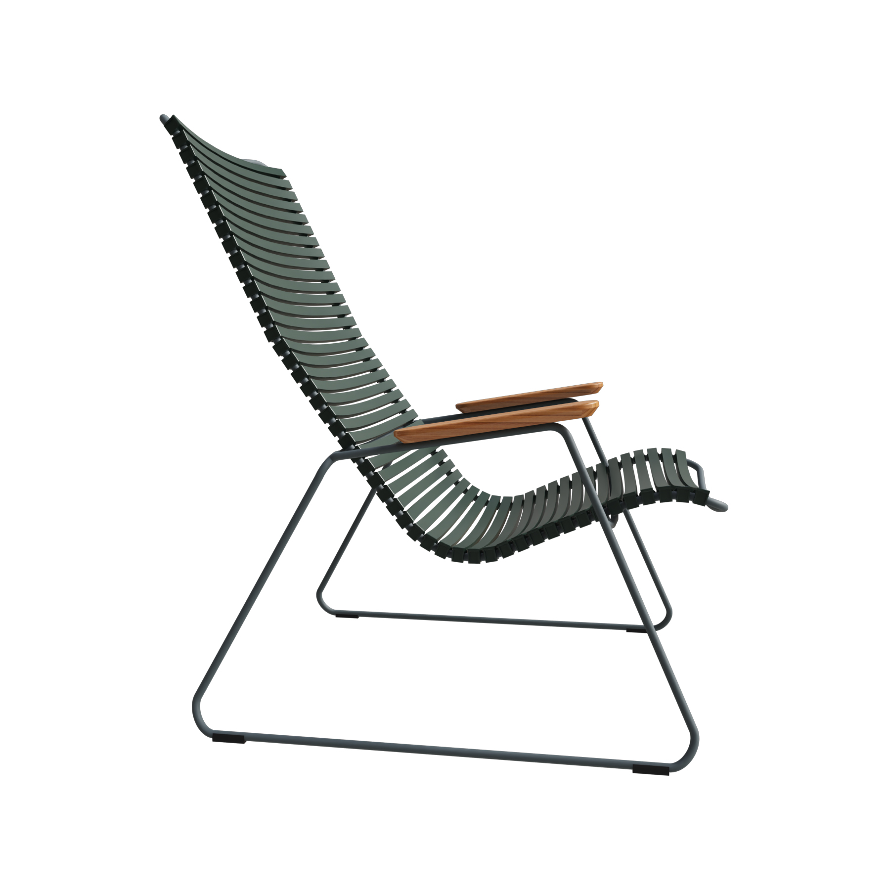 Lounge Chair Click mit Bambusarmlehnen, 10811-1118
