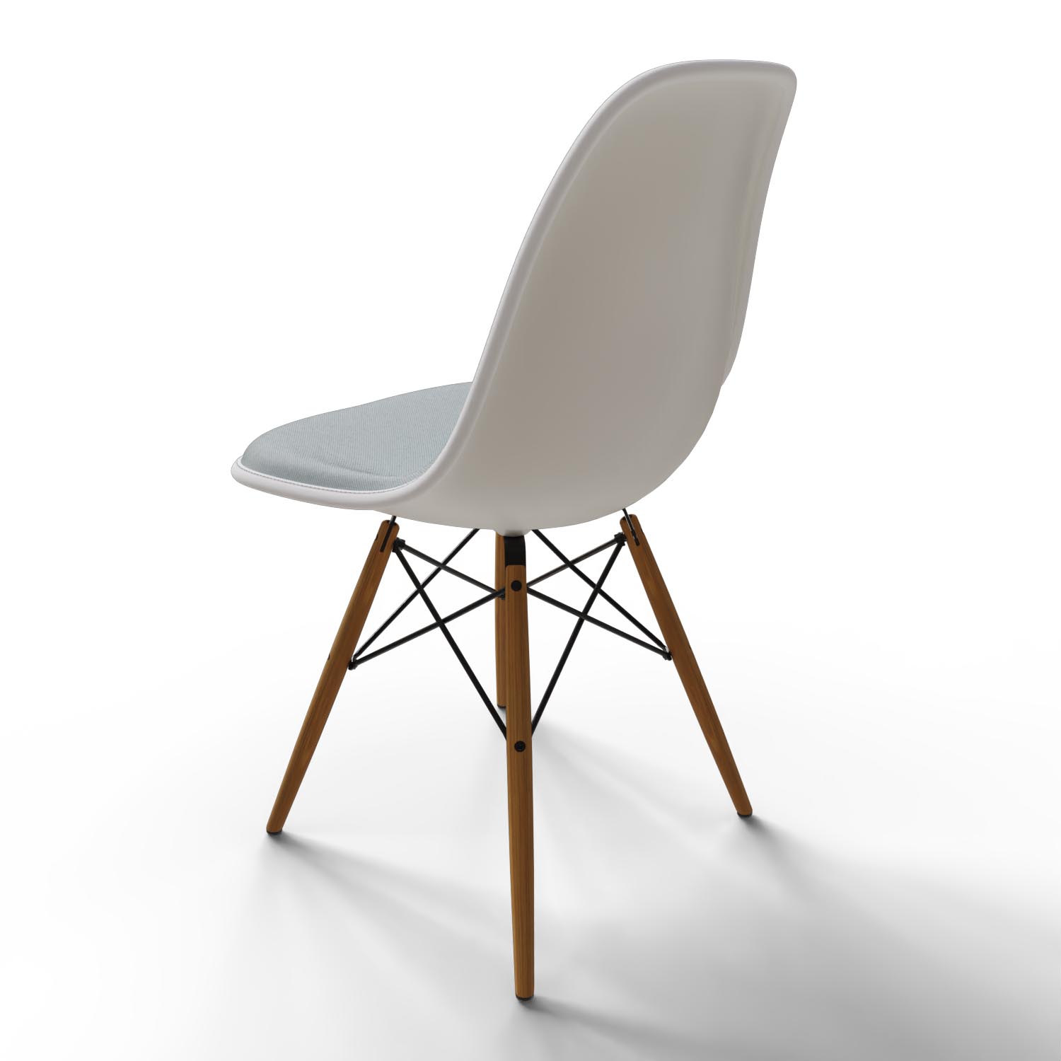 Stuhl Eames Plastic Side Chair DSW 44030700 in Eisblau