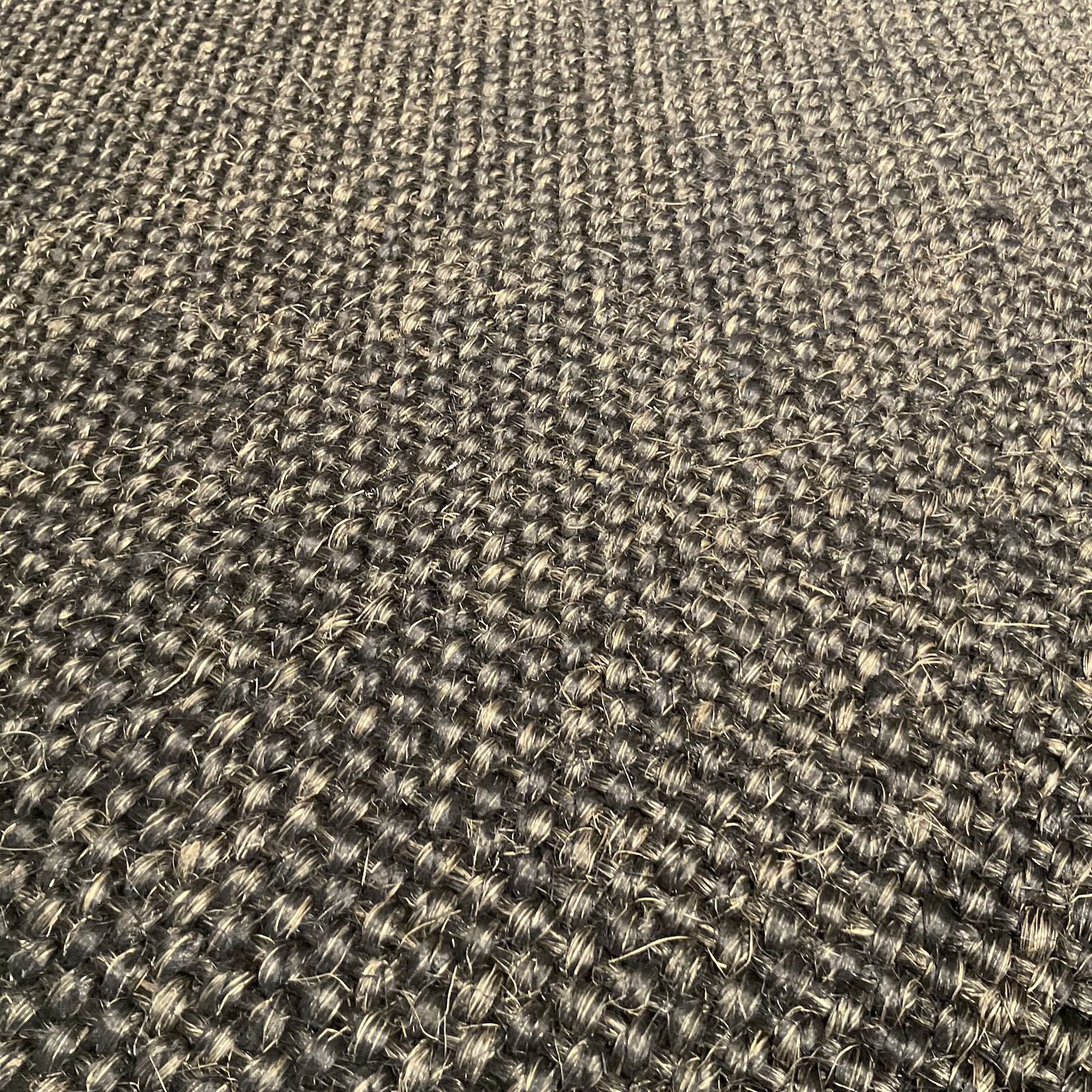 Teppich Solabiz aus Sisal in Schwarz