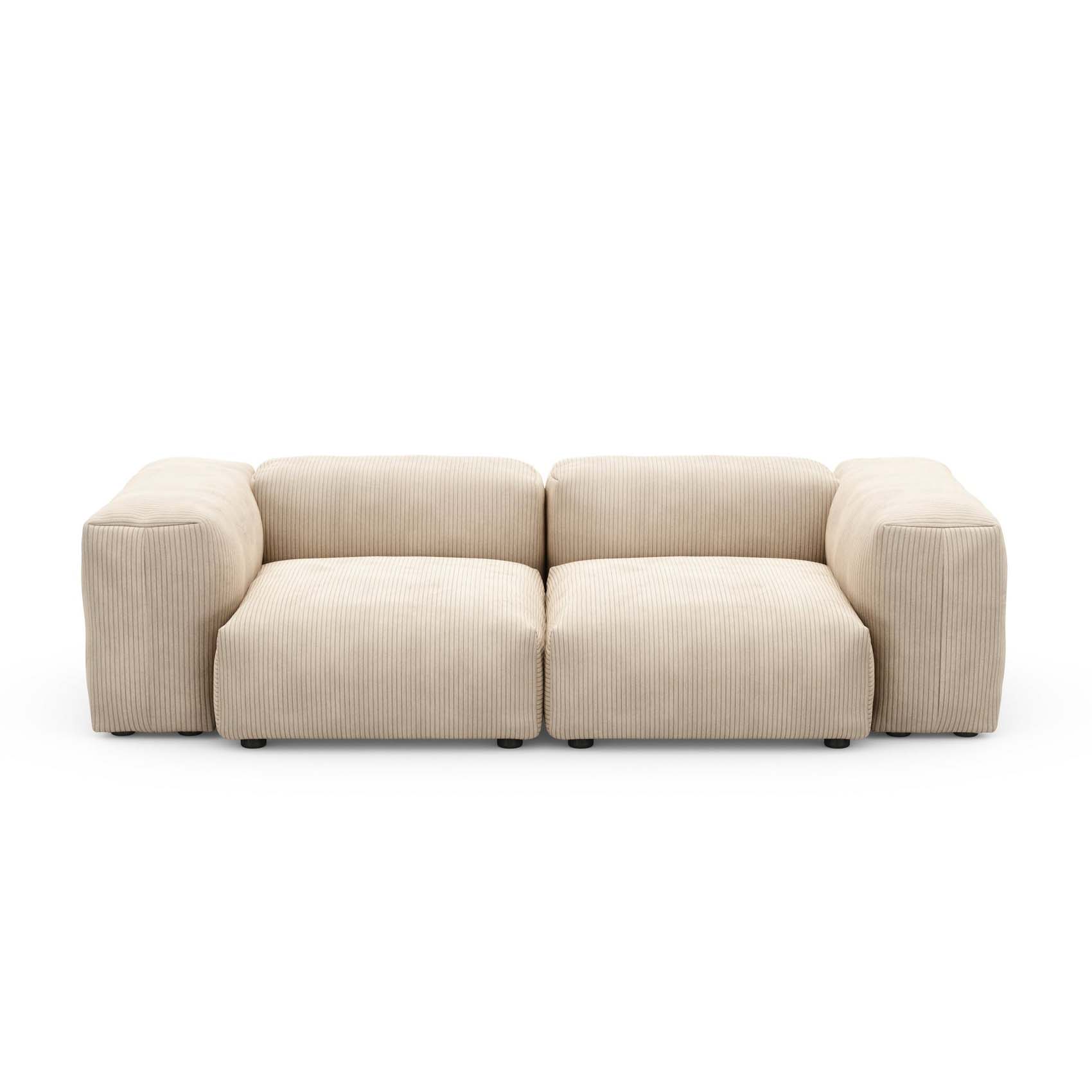 Two Seat Sofa S Cord Velours Sand