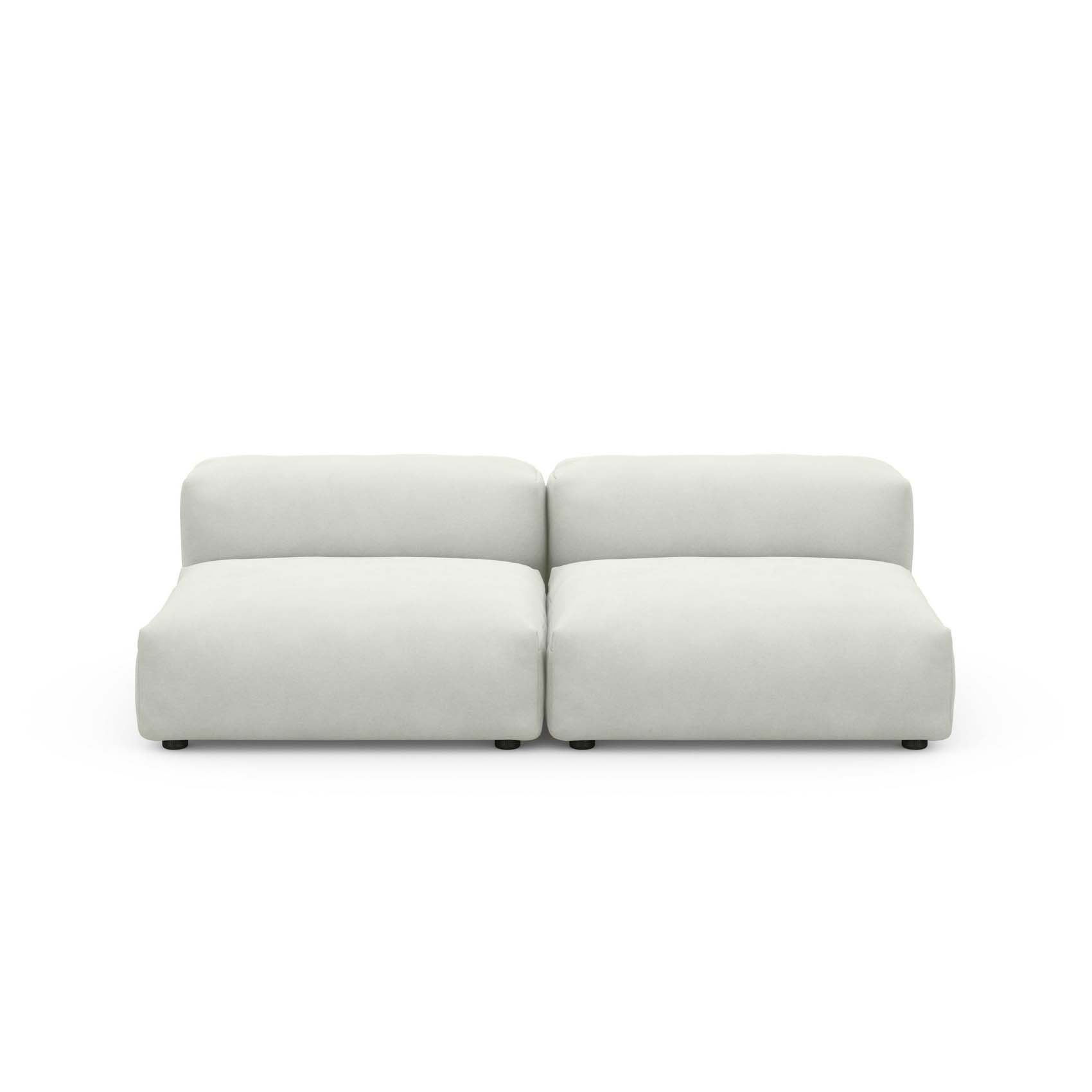 Two Seat Lounge Sofa M Herringbone Creme