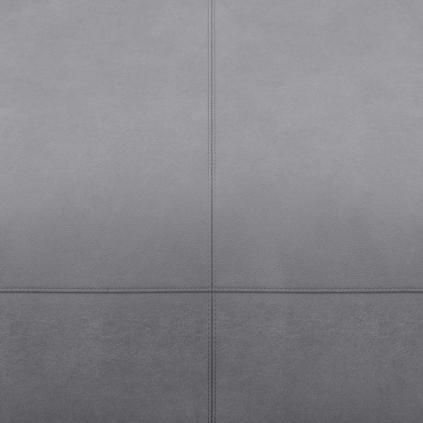 U-Shape Sofa L Leather Dark Grey